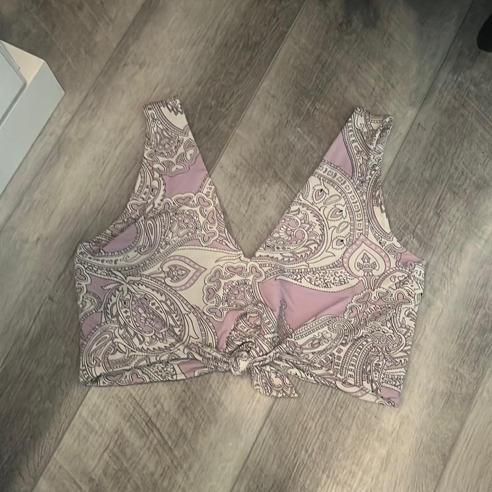 Montce lavender paisley bikini top